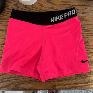 Pink nike spandex